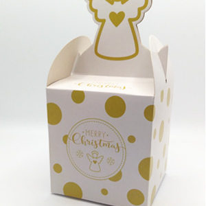 クリスマスラッピング ギフトボックス エンジェル柄 お菓子袋 箱 fygoo.net